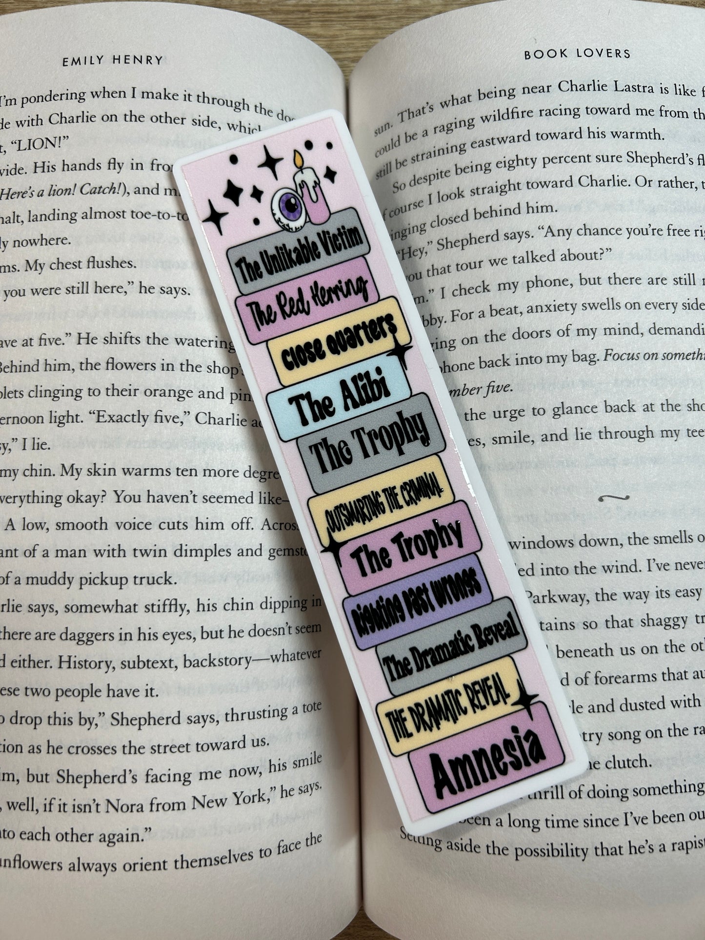 Mystery Tropes Acrylic Bookmark