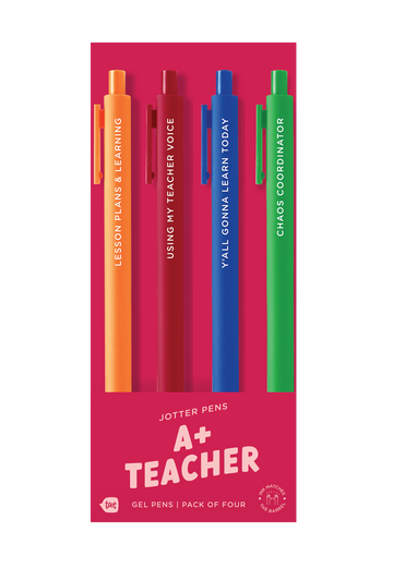 A+ Teacher Jotter Pen (4 Pack)