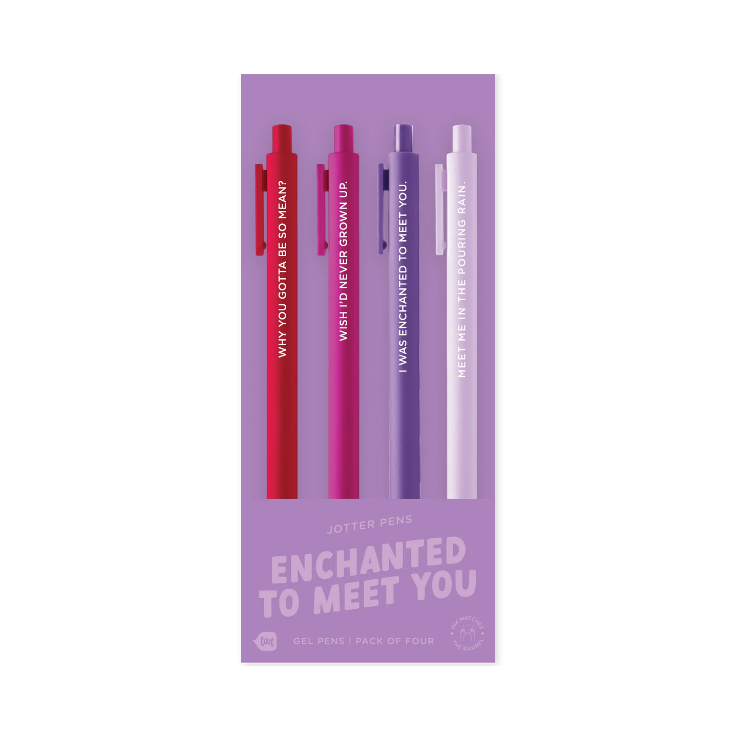 Enchanted to Meet You Jotter Pen (4 Pack)