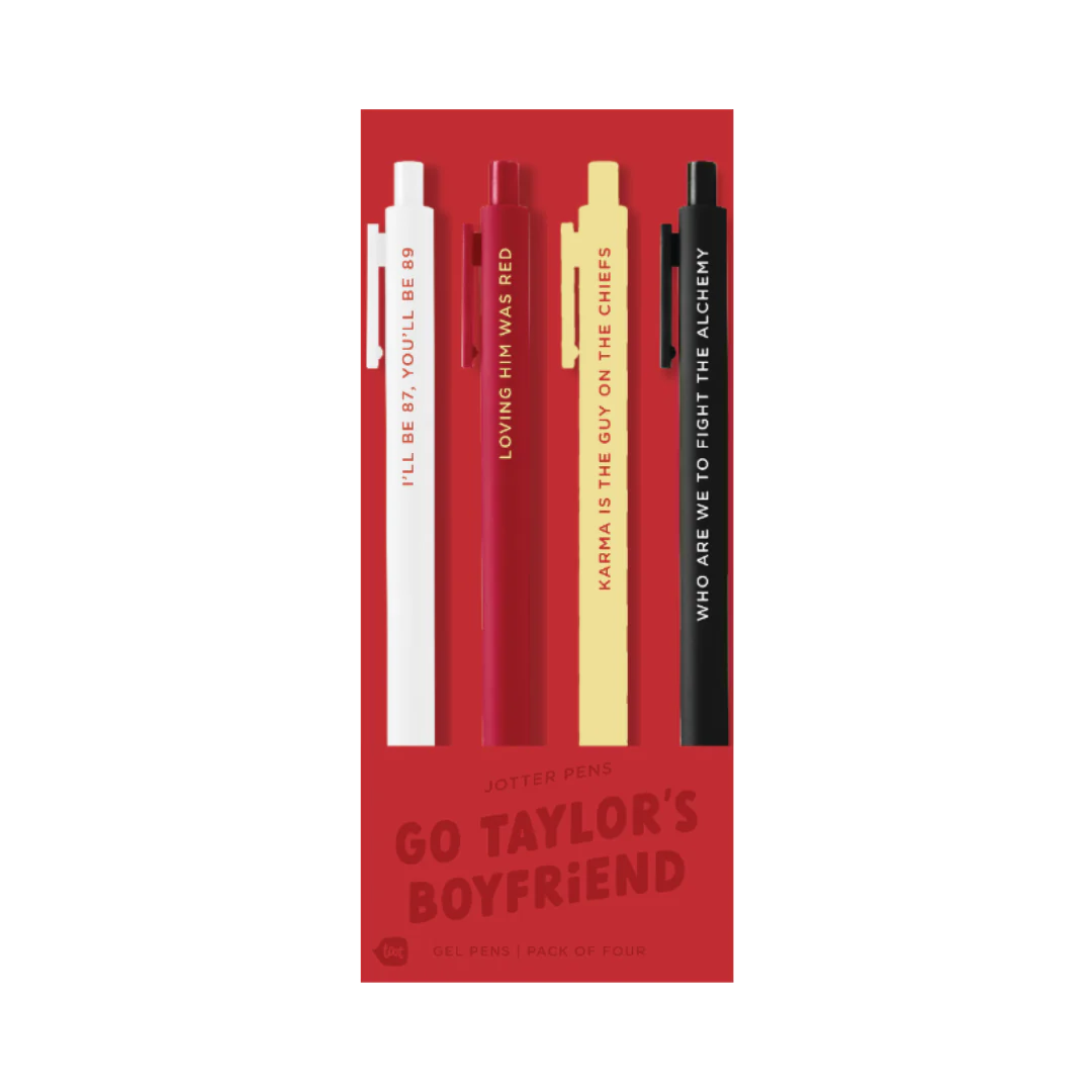 Go Taylor’s Boyfriend Jotter Pen (4 Pack)