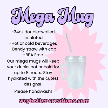 Ride a Cowboy 34oz Mega Mug