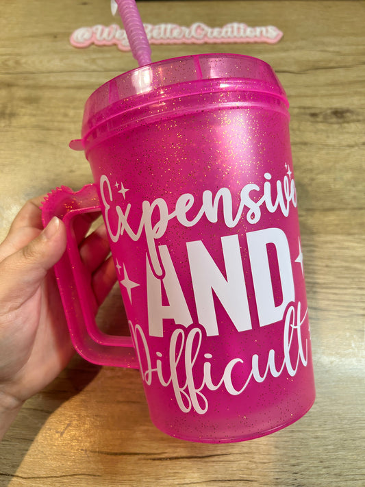 Expensive and Difficult Sparkle 34oz Mega Mug