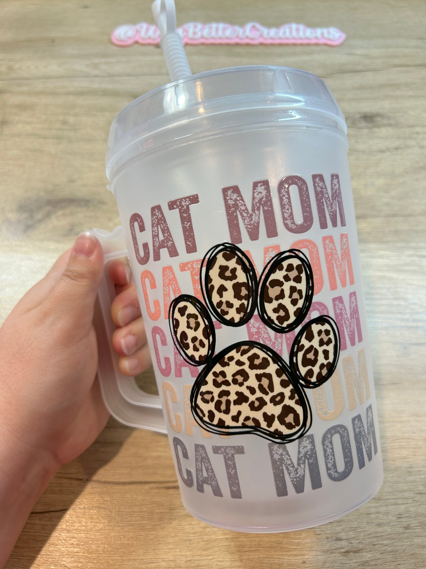 Cat Mom 34oz Mega Mug