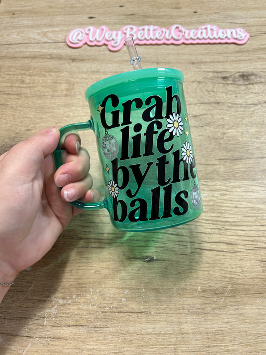 Grab Life Jelly Glass Mug