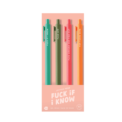 Fuck If I Know 4 Pen Pack