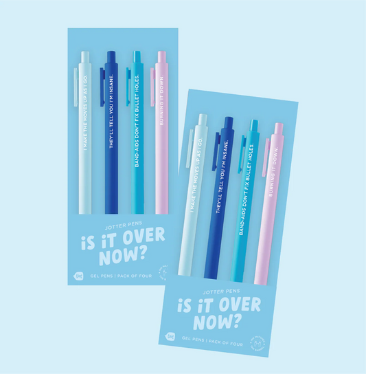 Is It Over Now Jotter 4 Pen Pack